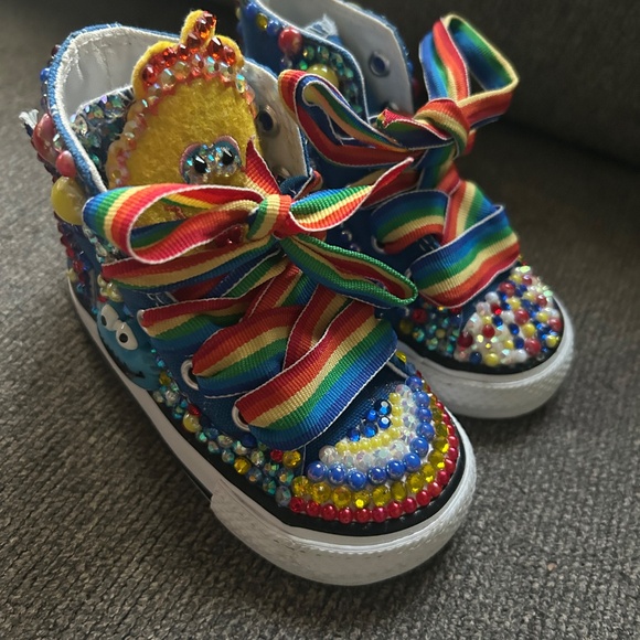 Customized Blue Converses - Picture 5 of 5